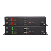 2 channel 1080P HDMI over Fiber Optic Extender Media Converter, With 2 KVM and 2 independent 3.5mm Audio -SC Singlemode Single Fiber Up 20Km Multimode 500m ,Transmitter and Receiver Included